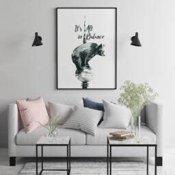 Bear Print, 29, 7x42 cm, Berliner B??r, Berlin Watercolour, Animals, Berlin Bear, Berlin, Alexander Tower, Urbanjunglestories, Art - thumbnail 2