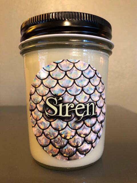 100% Soy Siren Scented Candle 8 Oz