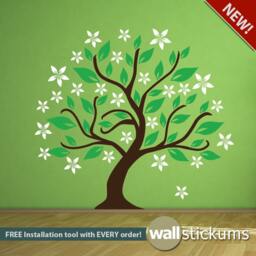 Recently Discounted-Tree Wall Decal With Flower Buds Living Room Bedroom Nursery Decor - thumbnail 1