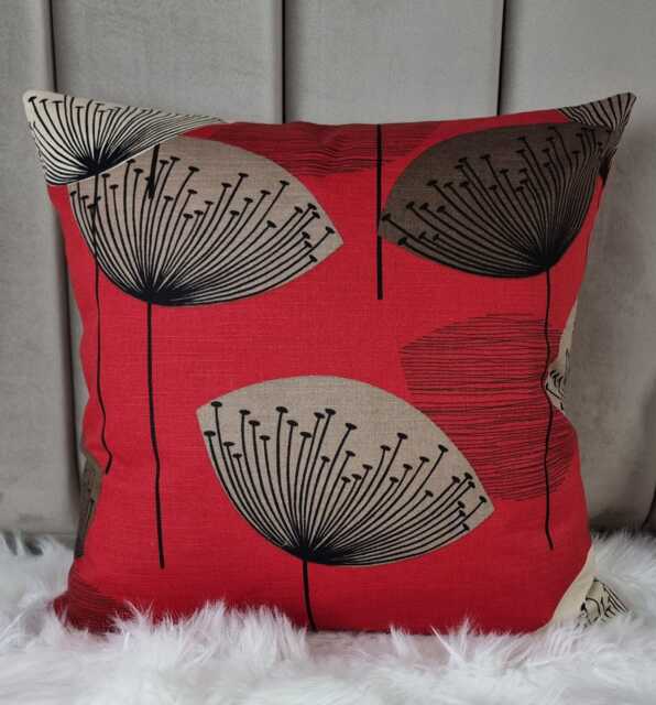 Sanderson Dandelion Clocks Red Fabric Cotton Cushion Cover Decorative Retro Floral Throw Pillow Case High Quality - image 1