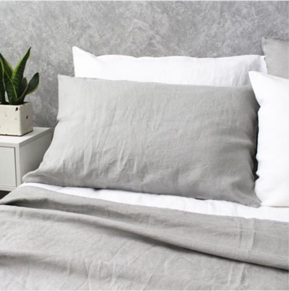 stone Grey Linen Duvet Cover, Queen Duvet, Comforter, King Comforter Set - image 1