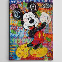 Graffiti Canvas Art Wall Print Picture Banksy Style Framed Home Decor -D612 - thumbnail 2