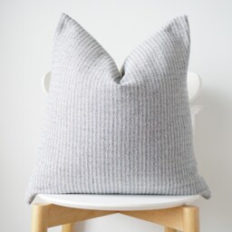 Indigo Striped Lumbar Pillow Vintage Hmong Hemp, Bohemian Decor - thumbnail 3
