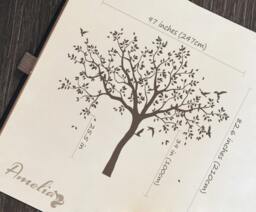 Large Tree Wall Decal Tree For Nursery Temporary Mural Decor & Birds Decal, Sticker Kids -Am017 - thumbnail 1