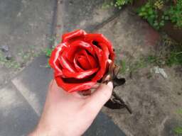 Red Rose, Hand Forged Metal Steel Rose, Iron Anniversary, Iron Rose 6Th Anniversary Gift, Sixth Geschmiedete Rose