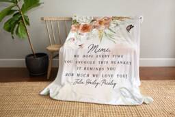 Christmas Gift For Her, Grandma & Mom Present, We Love You Blanket, From Kids Wife, Grandparent