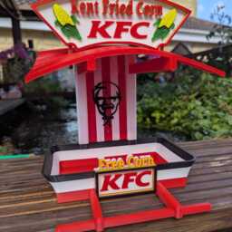 Kfc Garden Bird Feeding Station - Kent Fried Corn Quirky Outdoor Seed Feeder Wild Food Table - thumbnail 2