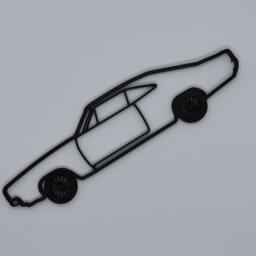 1969 Dodge Charger Wall Racer - 3D Printed Art Gift - thumbnail 2