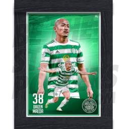 Celtic Fc Maeda 21/22 Action Poster - Officially Licensed Product A4/A3 Sizes Plus Framed Option - thumbnail 2