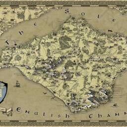 Isle Of Wight Canvas, Fantasy Wall Art, Iow Map, Print, Gift For Him Her, Present Mum Dad, County Map - thumbnail 2