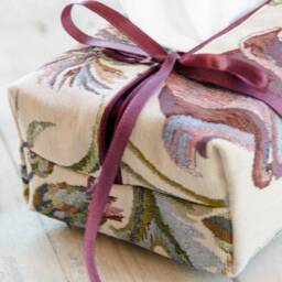 Tissue Box Cover Made Of Floral Tapestry Fabric - House & Office Warming Decor - thumbnail 3