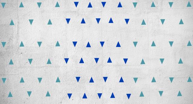 Triangle Wall Decals - Set Of 200- Two Color Peel & Stick - image 1