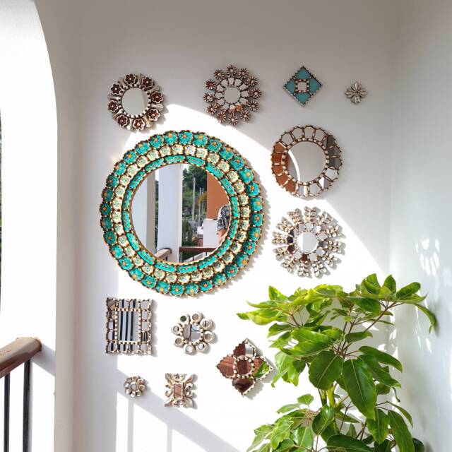 "Peruvian Mirrors ""Sensational Turquoise" - image 1