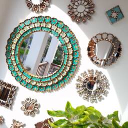 "Peruvian Mirrors ""Sensational Turquoise" - thumbnail 2