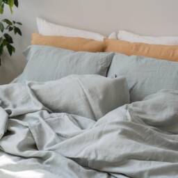 Sage Green Linen Duvet Cover. Cover King Boho. Bedding - thumbnail 3