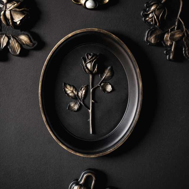 Everrose Rose Wall Hanging - Gothic Plaque Gallery Home Decor By The Blackened Teeth - image 1