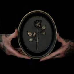 Everrose Rose Wall Hanging - Gothic Plaque Gallery Home Decor By The Blackened Teeth - thumbnail 2