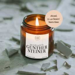 Funny F1 Gift, Smells Like Gunther Steiner Candle, Formula One Fan - thumbnail 2