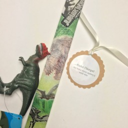 Dinosaur Greek Easter Candle, Lambatha - thumbnail 3