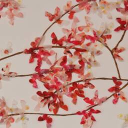 3D Cherry Blossom Butterfly Wall Art, Handmade Floral Sculpture - thumbnail 3