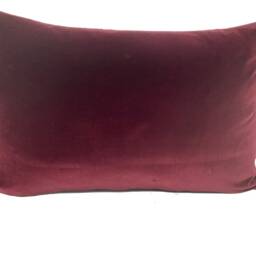 William Morris - Strawberry Thief Crimson/Slate Velvet Fabric Cushion Cover Pillow - thumbnail 3