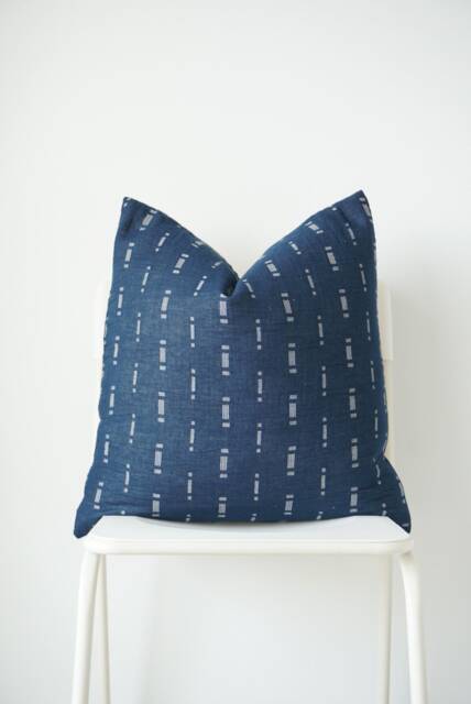 Blue Navy Indigo Pillow Cover - image 1