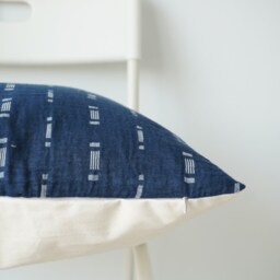 Blue Navy Indigo Pillow Cover - thumbnail 3