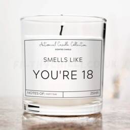 18Th Birthday Candle, Smells Like You Are 18, Funny Gift Ideas, ???