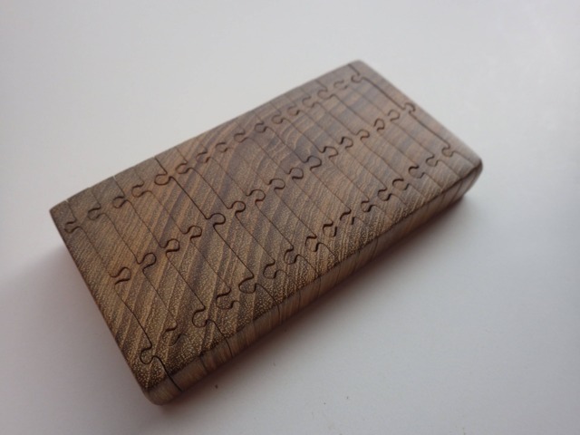 End-Grain Teak Wood Handmade Jigsaw Puzzle - image 1