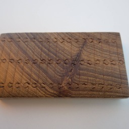End-Grain Teak Wood Handmade Jigsaw Puzzle - thumbnail 2