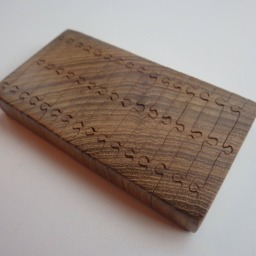 End-Grain Teak Wood Handmade Jigsaw Puzzle - thumbnail 4