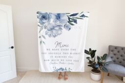 Gift From Kids, Grandma Quote, Custom Quote Blanket, Personalized Christmas Birthday Present For Mom, Mom