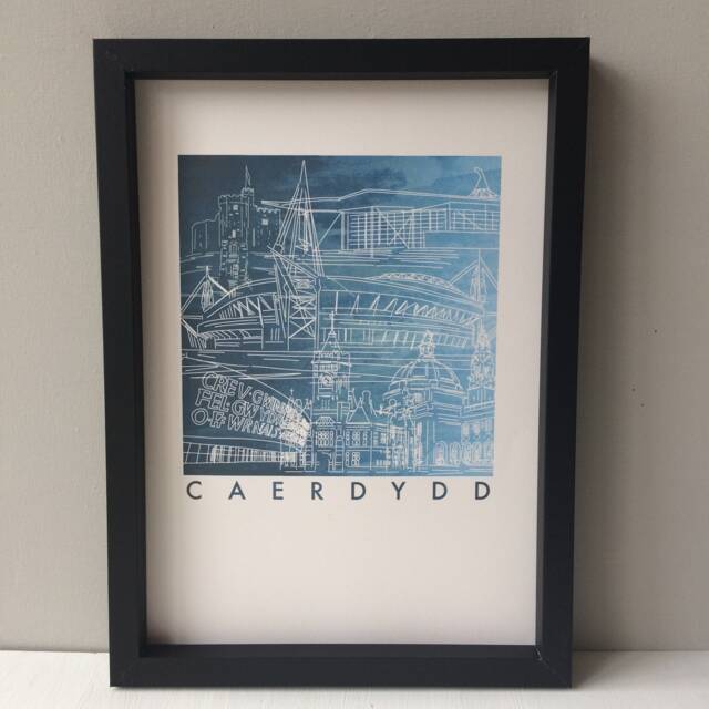 Print Caerdydd, Cardiff Print, Wales, Cymru, Art, Celf, Welsh Gifts