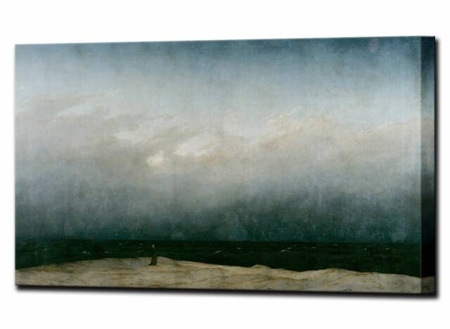 Monk By The Sea, Caspar David Friedrich, Canvas Art Print Home Decor Romanticism Wall Print, Ready To Hang - image 1