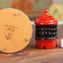 Handmade Ceramic Amrum Lighthouse, Tealight Candle Holder, Coastal Decor - thumbnail 4