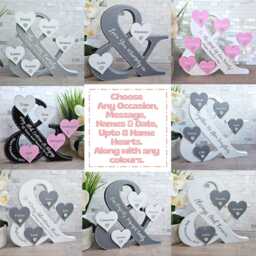 Personalized Family Name Sign Wood, Adoption Gifts For Family, 40Th Birthday Her, Push Present To Wife Mothers Day Gift Mum - thumbnail 2