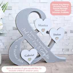 Personalized Family Name Sign Wood, Adoption Gifts For Family, 40Th Birthday Her, Push Present To Wife Mothers Day Gift Mum - thumbnail 3