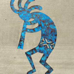 Metal Kokopelli, Kokopelli Wall Art, Kokopelli Laser Cut Decor, Laser Kokopelli, Laser Patina, Patina Kokopelli - thumbnail 3