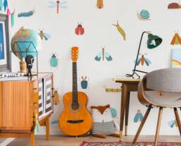 Bug Wall Decals - Insect Art, Nursery Decor, Kids Room Decal, Reusable & Removable Stickers - thumbnail 1