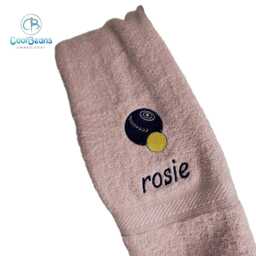 Bowls Towel - Personalised Face Cloth/Hand Bath Boules Bowles - thumbnail 4