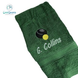 Bowls Towel - Personalised Face Cloth/Hand Bath Boules Bowles - thumbnail 2