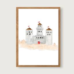 Poster Set Knights A4 - Print Children's Nursery Child Knight's Castle -- Heart & Paper - thumbnail 3