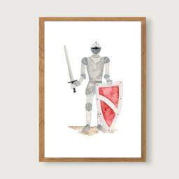 Poster Set Knights A4 - Print Children's Nursery Child Knight's Castle -- Heart & Paper - thumbnail 2
