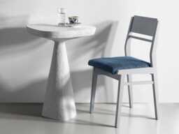 Concrete Pedestal Accent Table, Tall Sculptural Side Brutalist Modern Minimalist Furniture