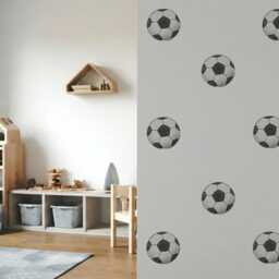 Little Kick Football Nursery Wall Stickers - thumbnail 2