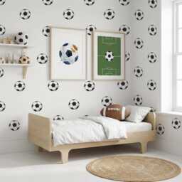 Little Kick Football Nursery Wall Stickers - thumbnail 1