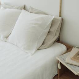 Linen Pillowcases - Set Of 2 - Eu Standard, Soft Stonewashed Linen, Pillow Covers, Natural Bedding - thumbnail 3