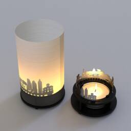 Indianapolis Souvenir Premium Gift Box - Stunning Skyline Motif Candle For City Fans Beautiful Shadow Play & Unique Keepsake - thumbnail 4