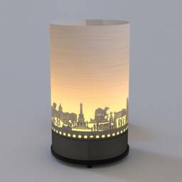 Indianapolis Souvenir Premium Gift Box - Stunning Skyline Motif Candle For City Fans Beautiful Shadow Play & Unique Keepsake - thumbnail 3