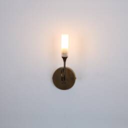 Blackened Brass Small Light, Bathroom Light Glass Wall Lighting , Glass Lamp Vanity Fixture, Matte Sconce, Lamp - thumbnail 2